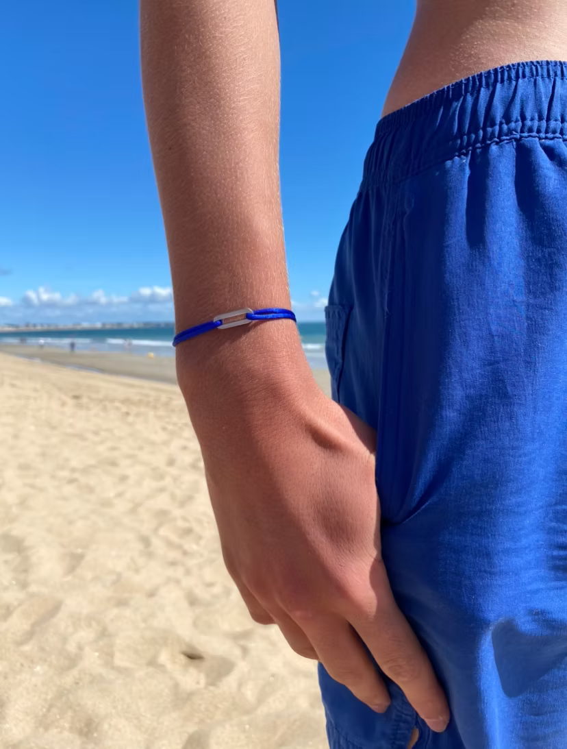 Bracelet rectangle argenté