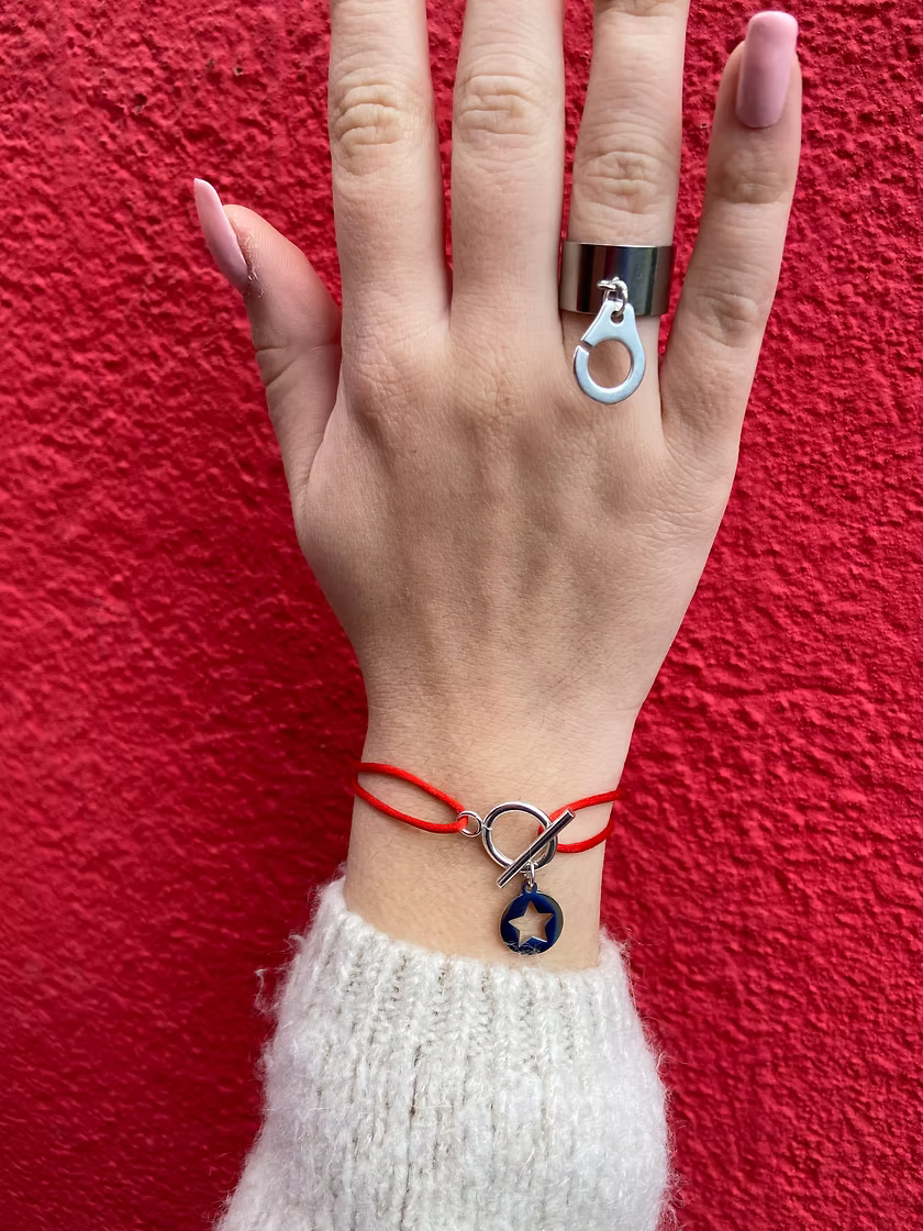 Bague grelot argentée