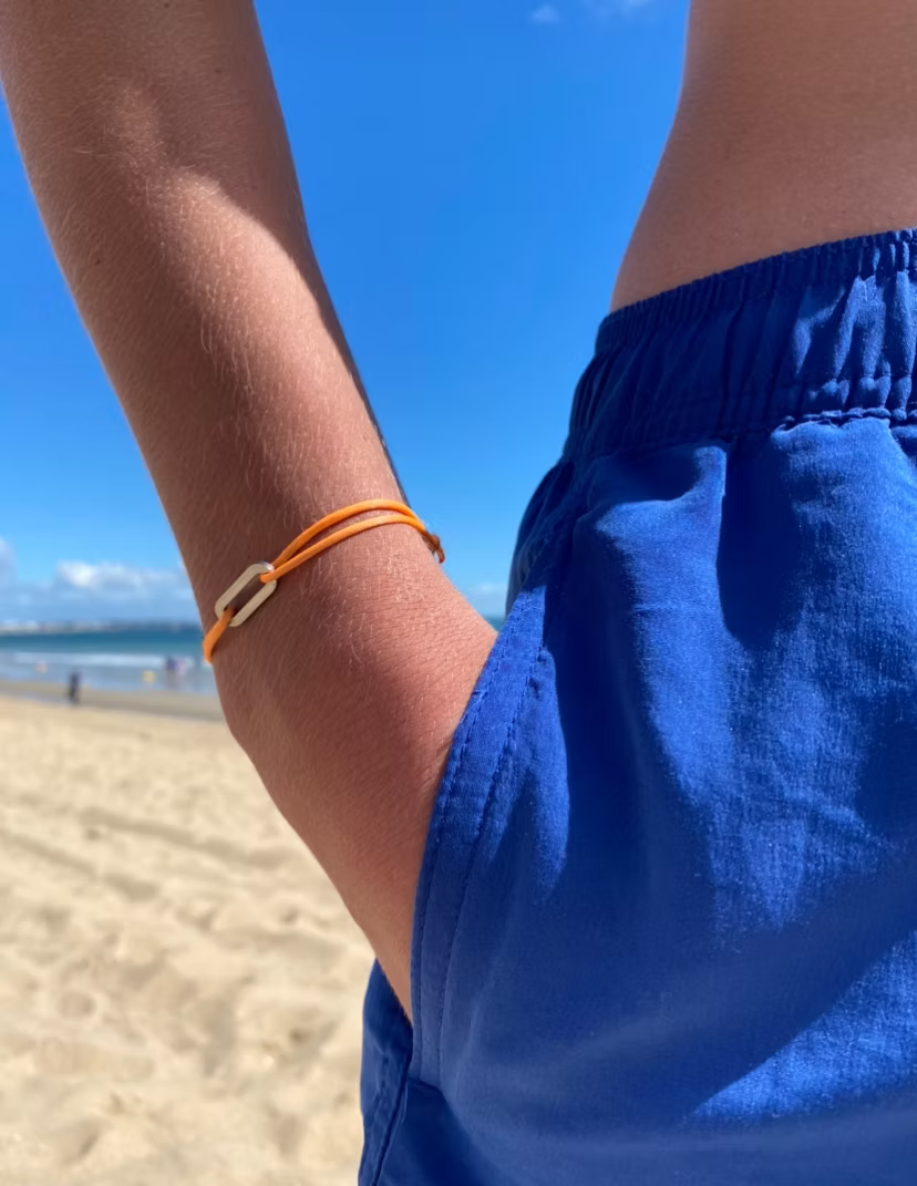 Bracelet rectangle argenté