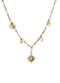 Collier charms doré