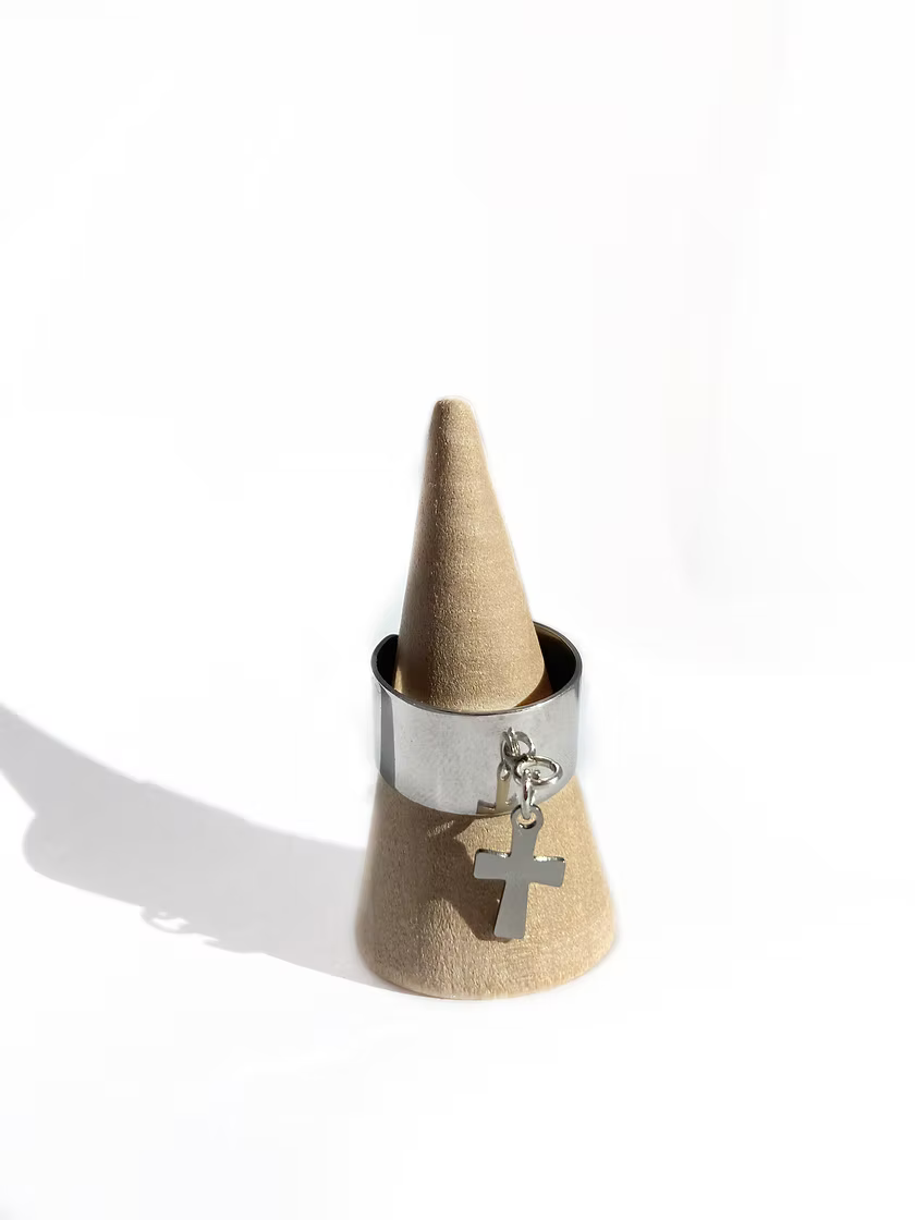 Bague grelot argentée