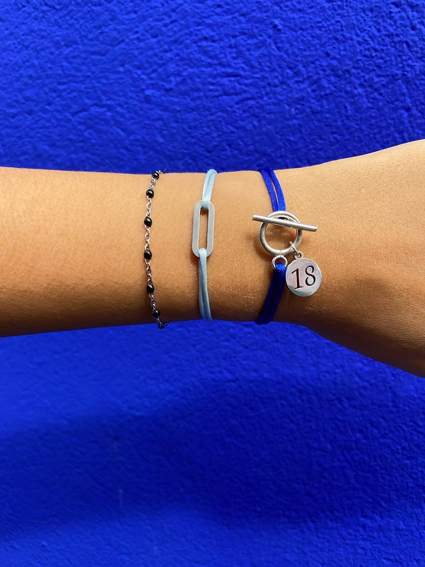 Bracelet rectangle argenté