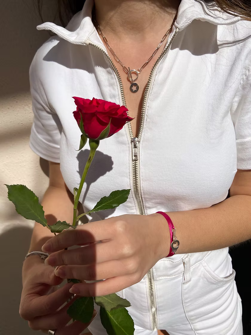 Collier Adèle argenté