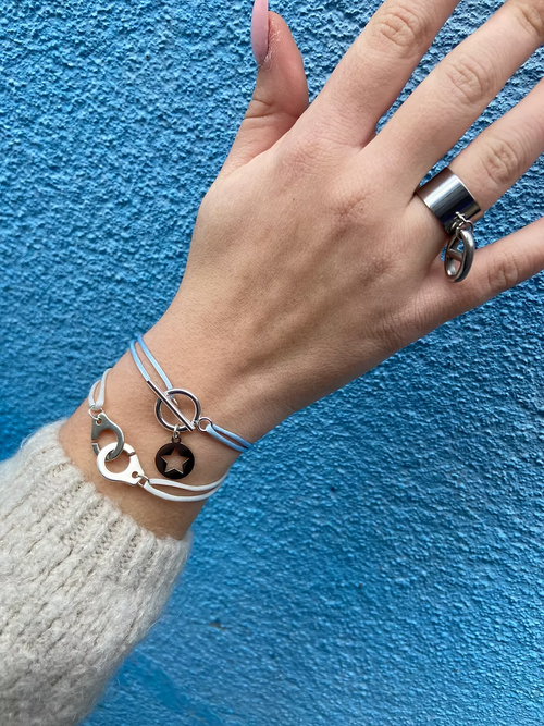 Bracelet OT étoile argenté